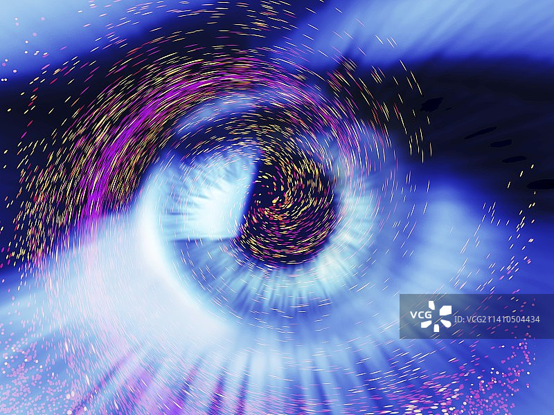 眼睛和彩色粒子图片素材