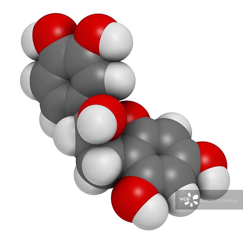 表儿茶素巧克力黄酮分子图片素材