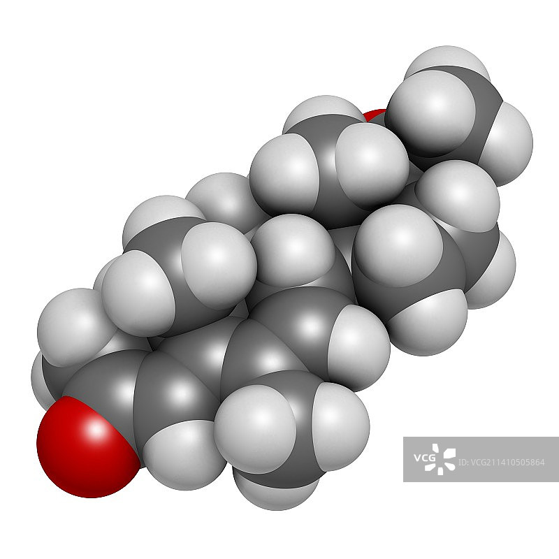 甲地孕酮分子图片素材