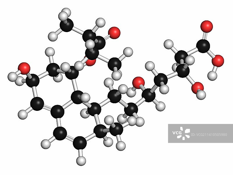 普伐他汀降胆固醇药物图片素材