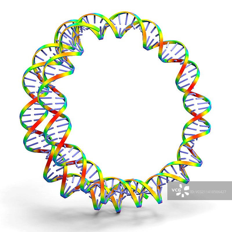 环状DNA分子艺术图图片素材