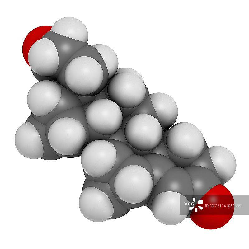 屈螺酮避孕药分子图片素材