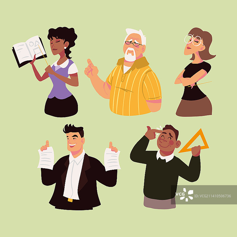 教师角色合集图片素材