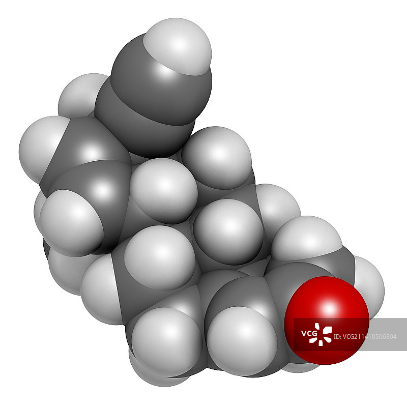 孕酮避孕药分子图片素材