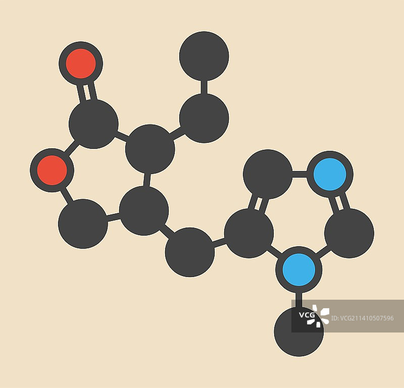毛果芸香碱生物碱药物分子图片素材