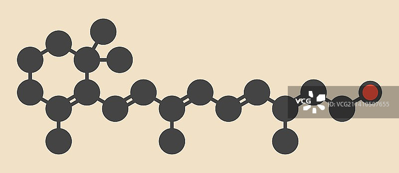 视黄醇分子图片素材