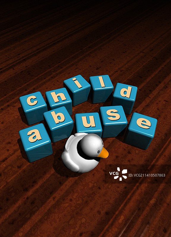儿童虐待插画图片素材