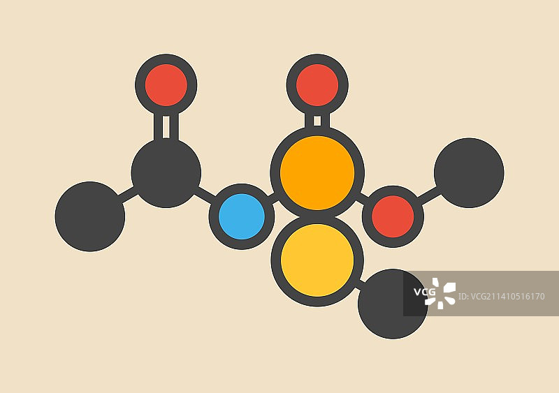 乙酰甲胺磷杀虫剂分子图片素材