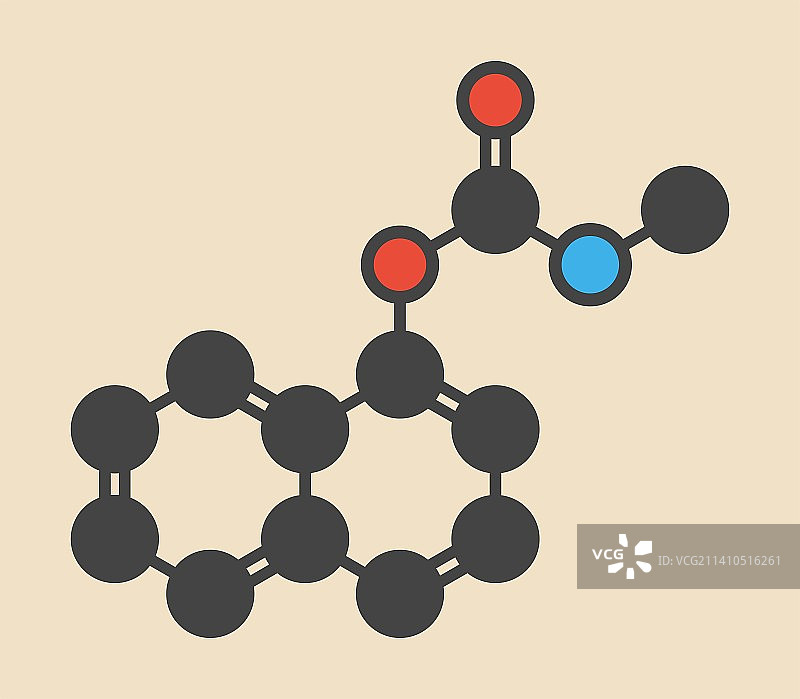 西维因杀虫剂分子图片素材