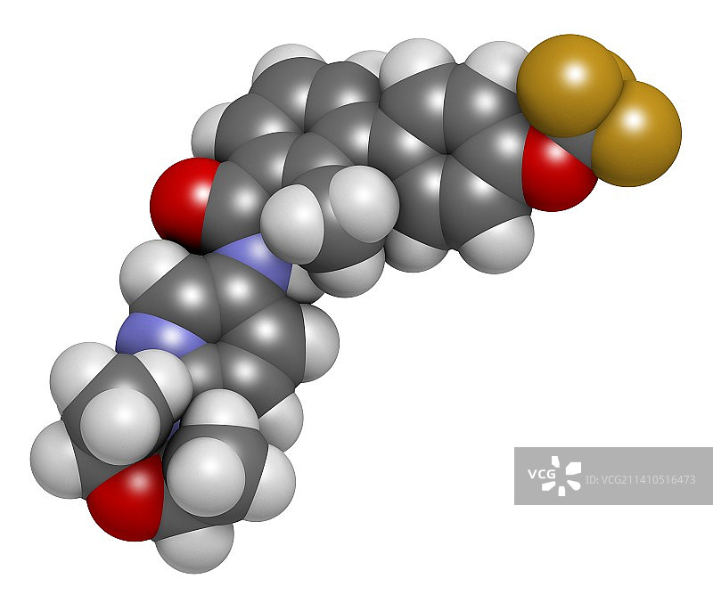 索尼德吉布癌症药物分子图片素材