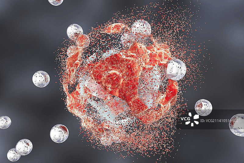 癌细胞的破坏，图示图片素材