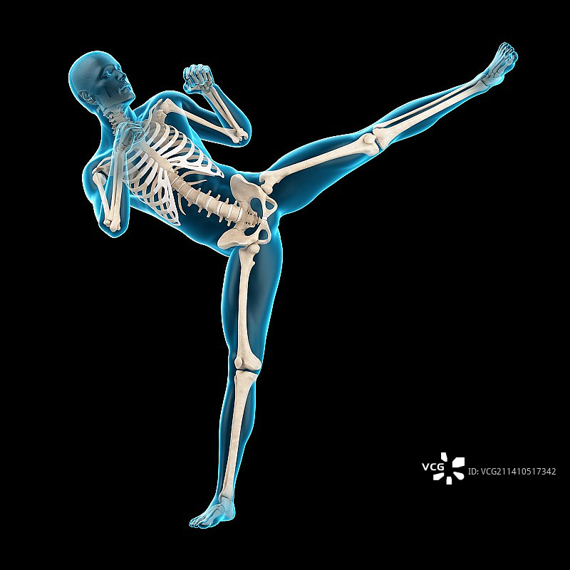 高踢腿的人，插图图片素材