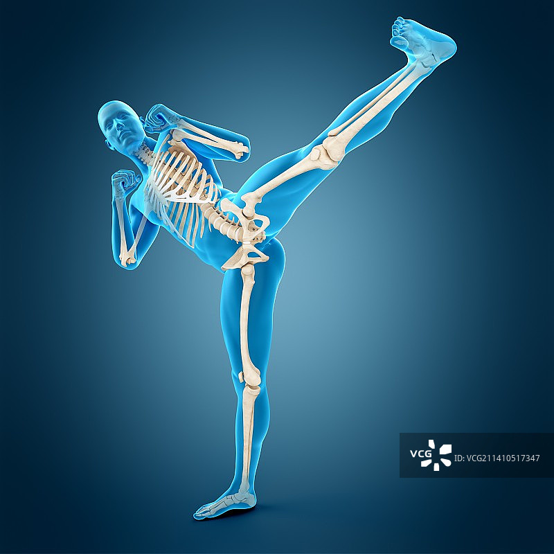 高踢腿的人，插图图片素材