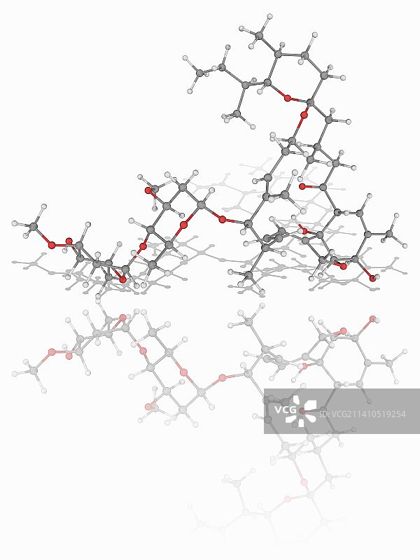 伊维菌素药物分子图片素材