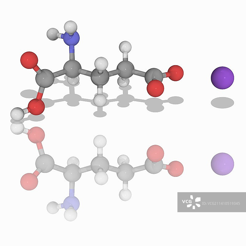 谷氨酸钠有机化合物分子图片素材