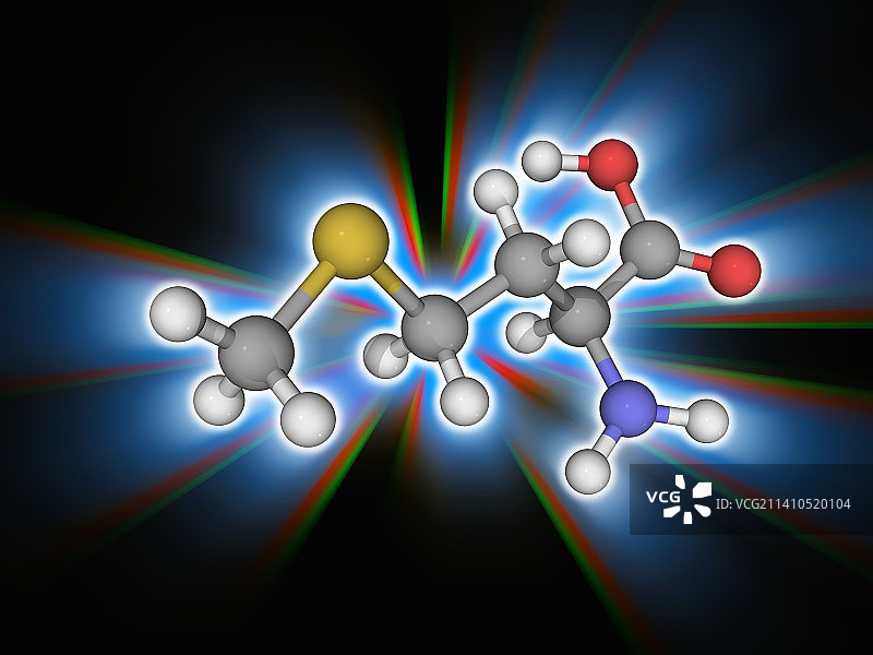 蛋氨酸有机化合物分子图片素材