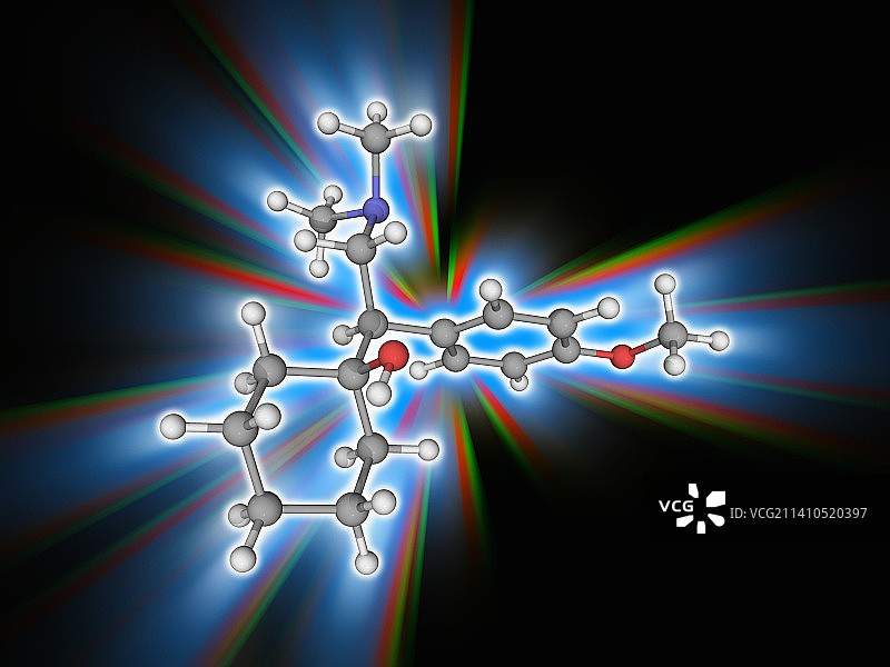 文拉法辛药物分子图片素材
