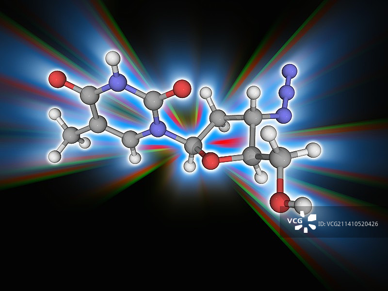 齐多夫定药物分子图片素材