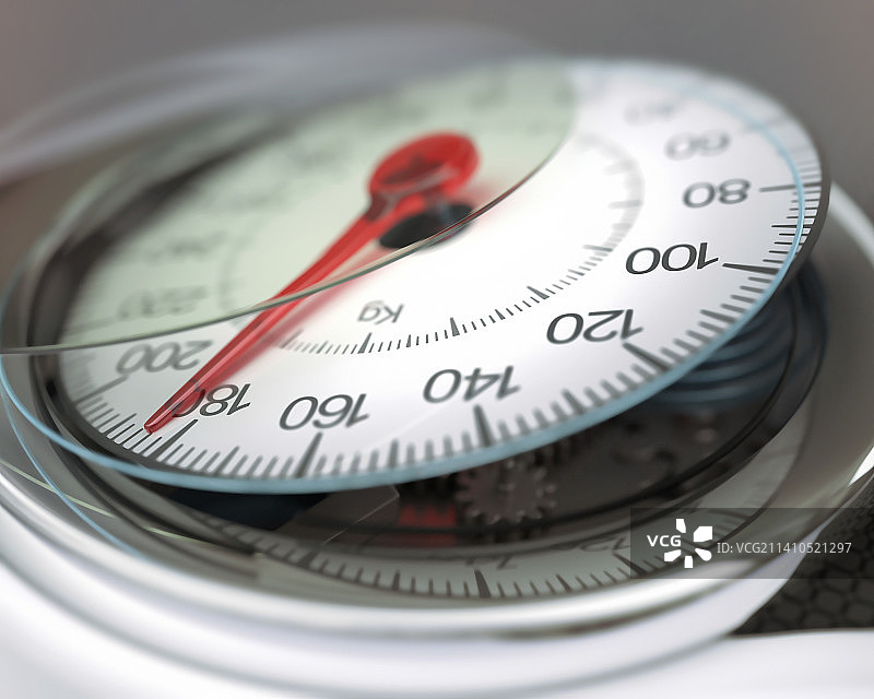 破损的体重秤插画图片素材