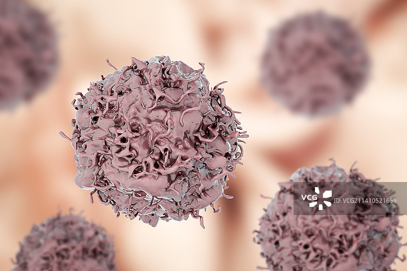 肺癌细胞插图图片素材