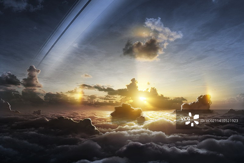 土星的云层顶部图片素材