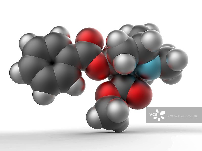 古柯碱药物分子图片素材