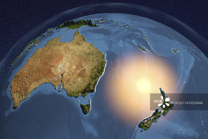 从太空看地球图片素材