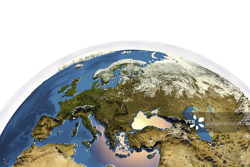 从太空看地球图片素材