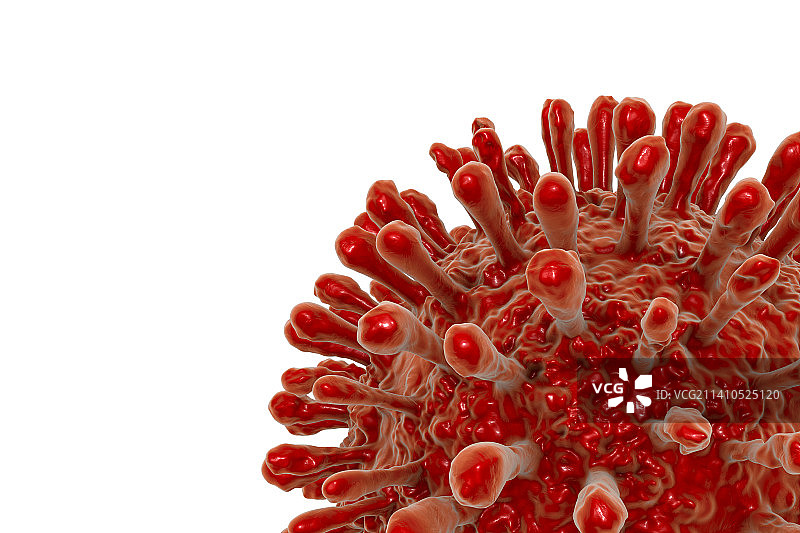 艾滋病毒颗粒，插图图片素材