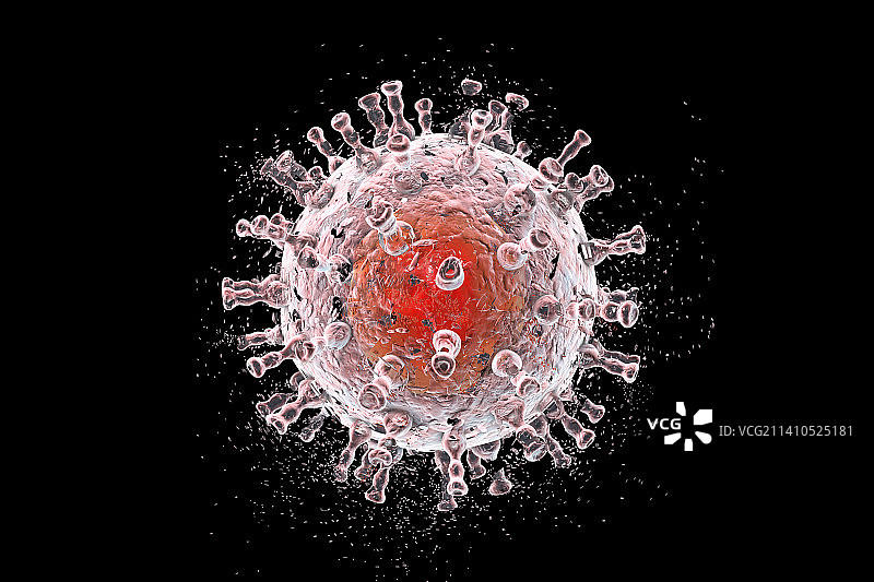 卡波西肉瘤病毒破坏图图片素材
