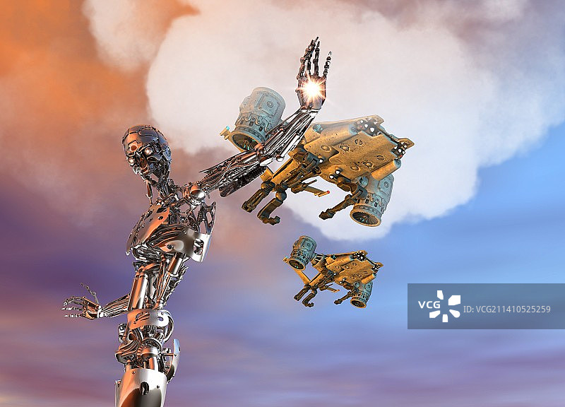 机器人和飞行器图片素材