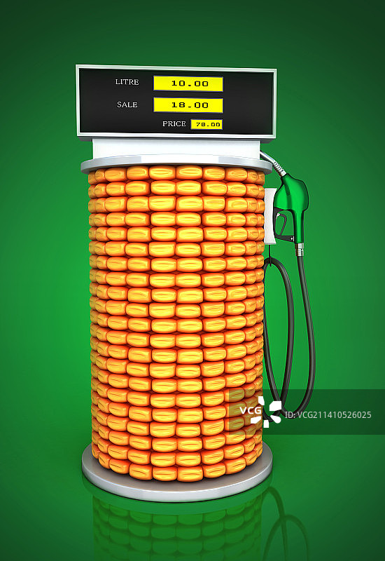 玉米燃料泵插画图片素材