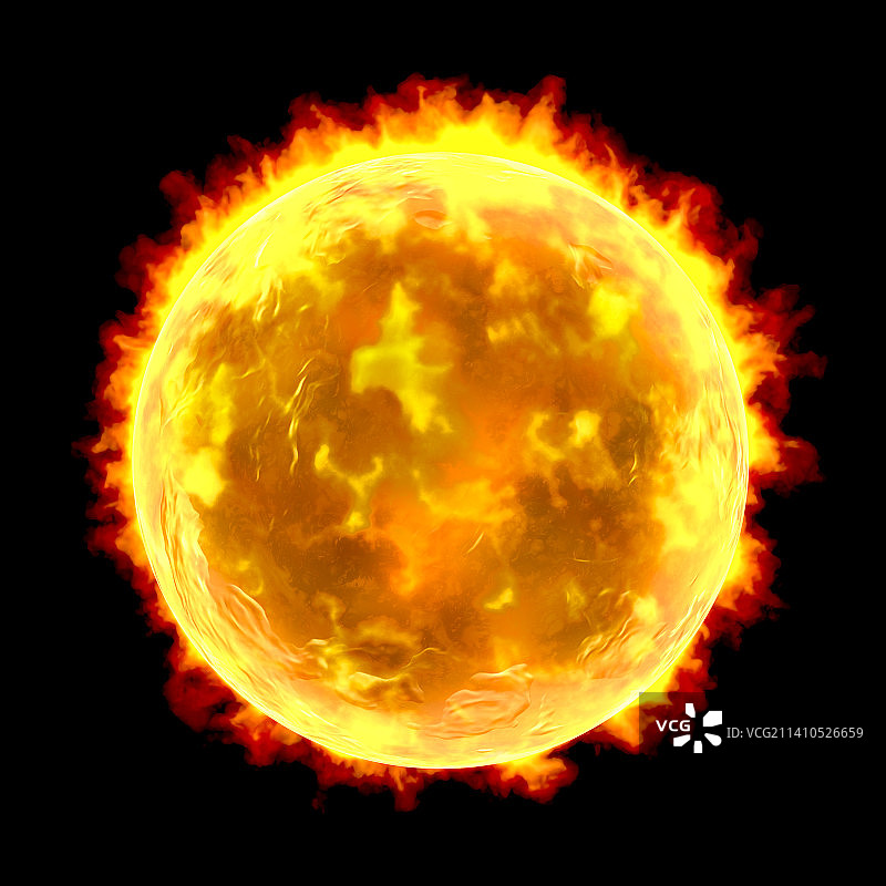 太阳活动插图图片素材