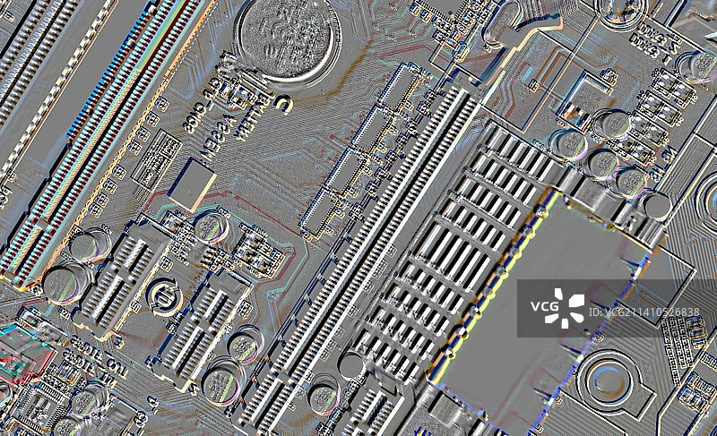 电路板负片图像图片素材