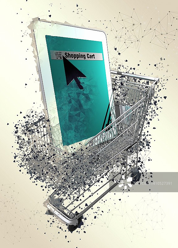 在线购物插图图片素材