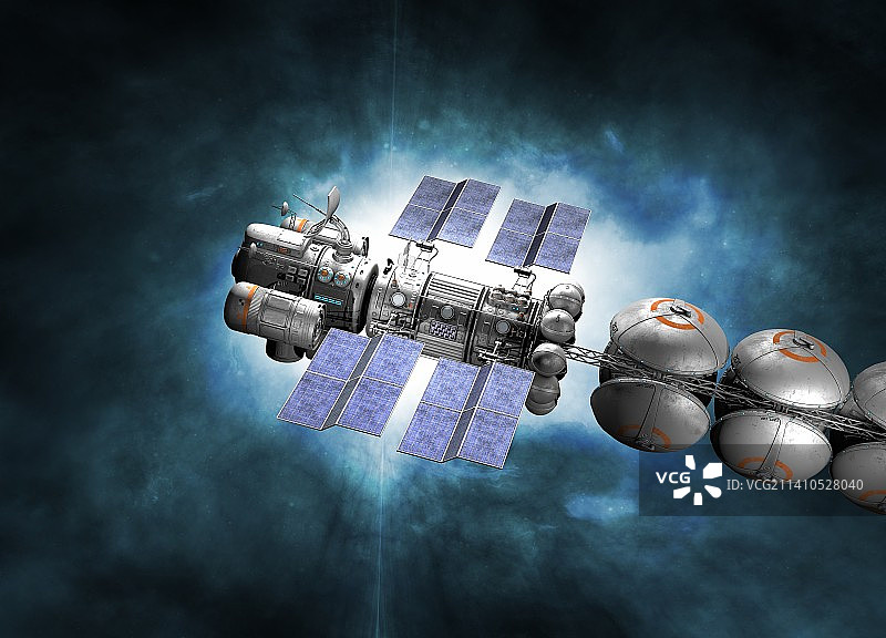 通信卫星插图图片素材
