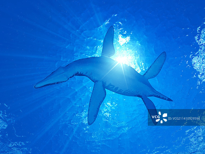 滑齿龙插画图片素材