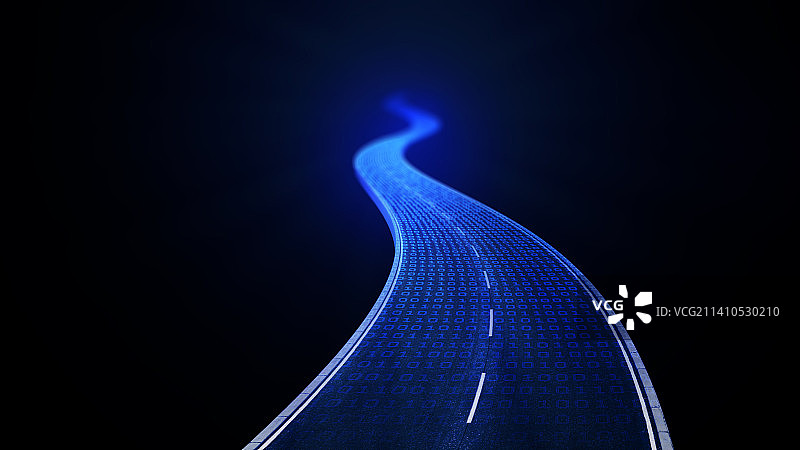 空旷的道路插画图片素材