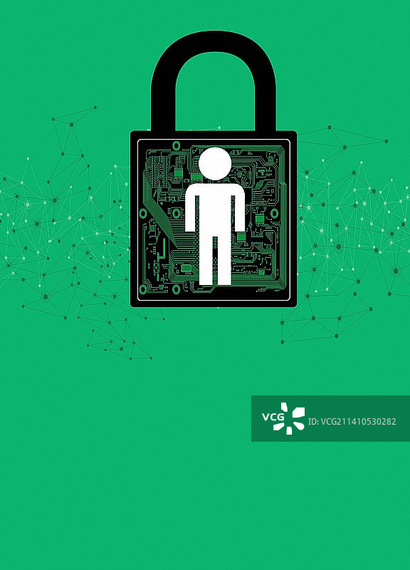 互联网安全概念插画图片素材