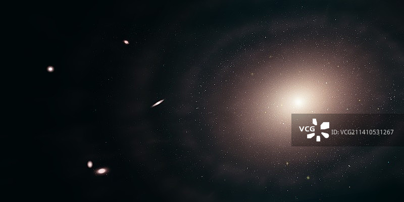 贝壳星系插画图片素材