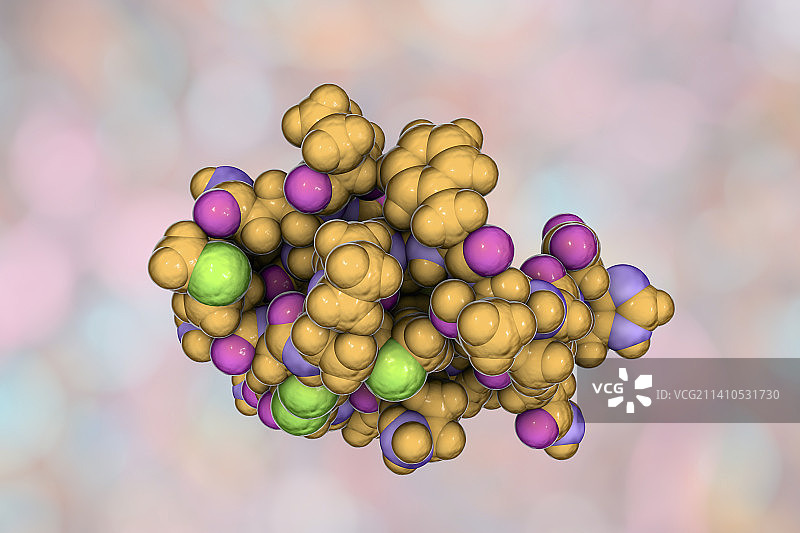 蝎子氯毒素分子图片素材