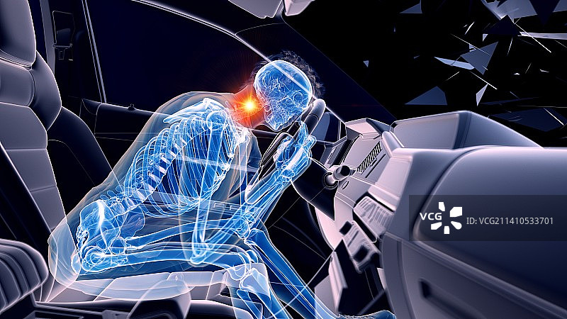 车祸插图图片素材