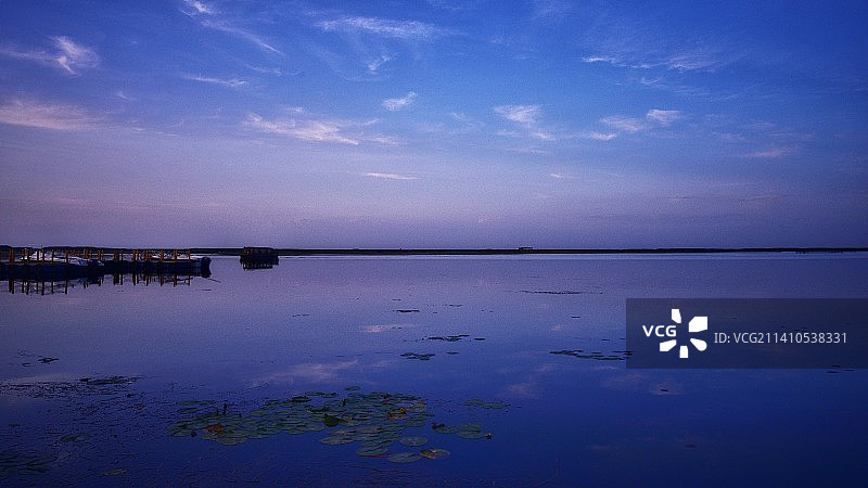 新疆•博斯腾湖图片素材