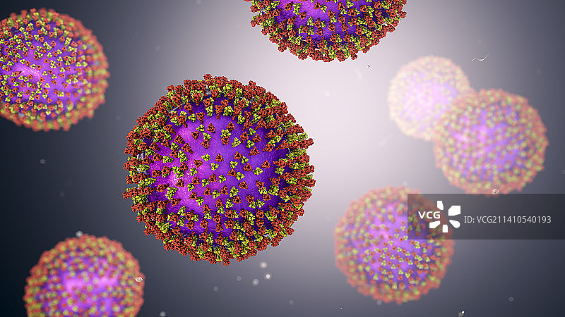 麻疹病毒插图图片素材