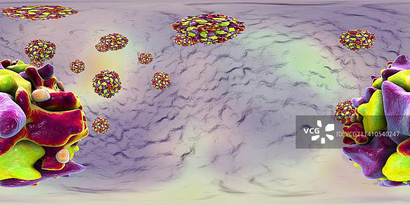 人类脊髓灰质炎病毒图图片素材
