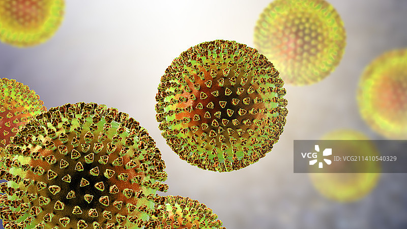 病毒颗粒插画图片素材