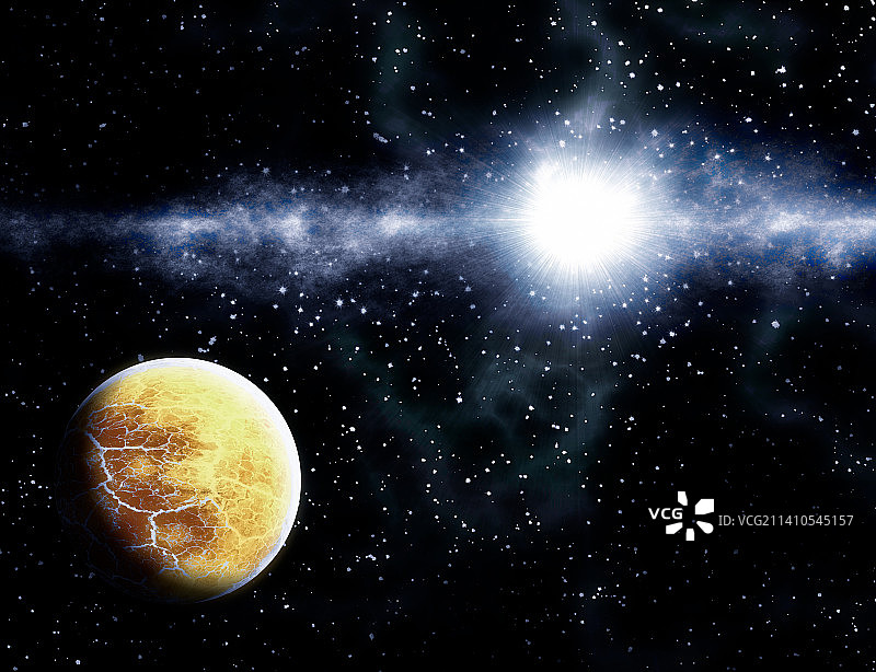 系外行星插图图片素材