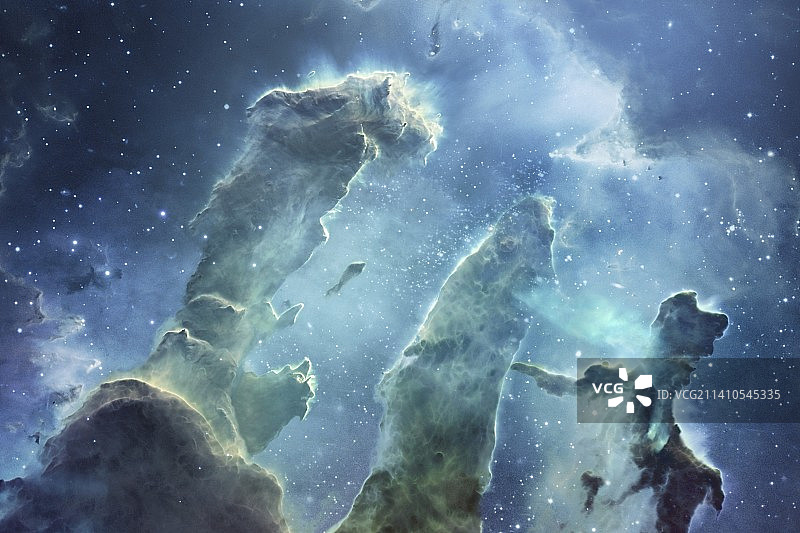 鹰星云插画图片素材