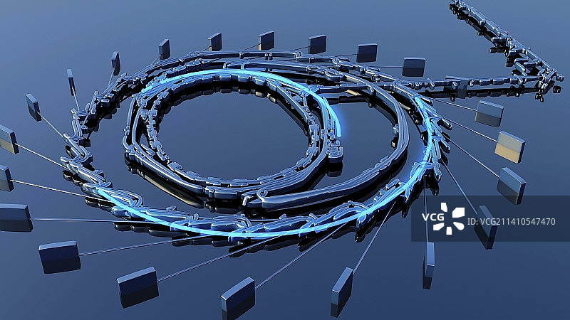 粒子加速器，图示图片素材