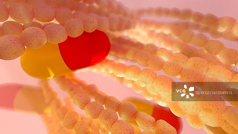 产黄青霉孢子插画图片素材